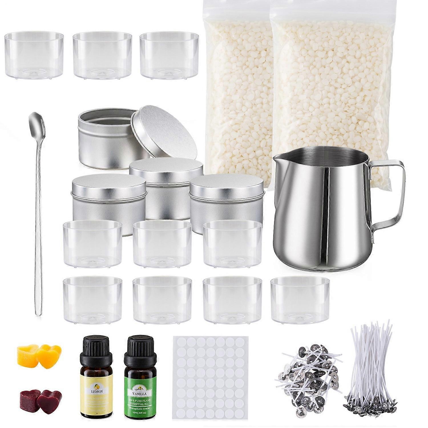 Candle Making Supplies Kit Beeswax DIY Candle Making Set for Candle Handmade Beginners Professional