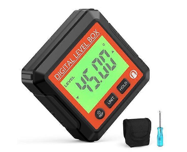 Digital Inclinometer with Magnetic Base, 4 Measurement Modes, LCD Display, and Compact Design for Accurate Angle Measurement