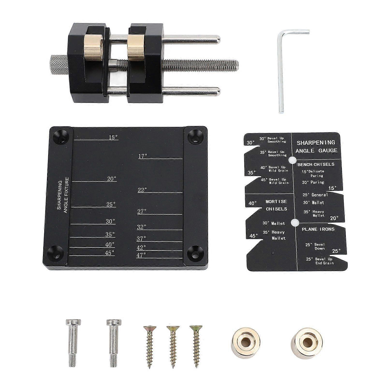 Honing Guide System Chisel Sharpening Kit for Woodworking Chisels and Planes Sharpening Angle Fixture Sharpening Angle Guide