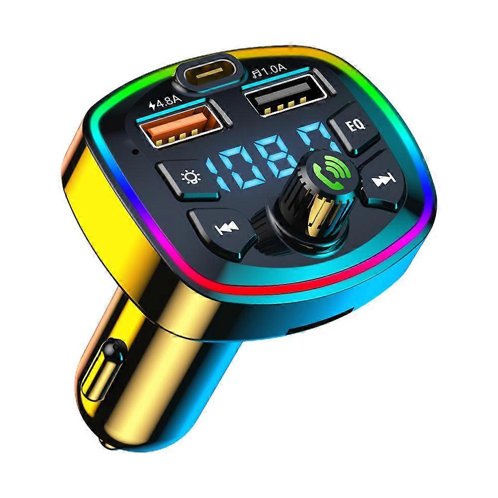 Autoladegerät FM Transmitter Bluetooth 5.0 Freisprecheinrichtung True 3.1A Dual USB Port PD