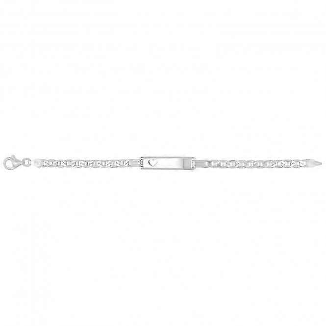 Acotis Silver Babies Anchor Heart ID Bracelet G2226