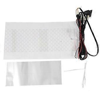 12v Universal Motorcycle Atv Utv Com interruptor aquecido assento almofada de fibra de carbono aquecedor de assento aquecido pa