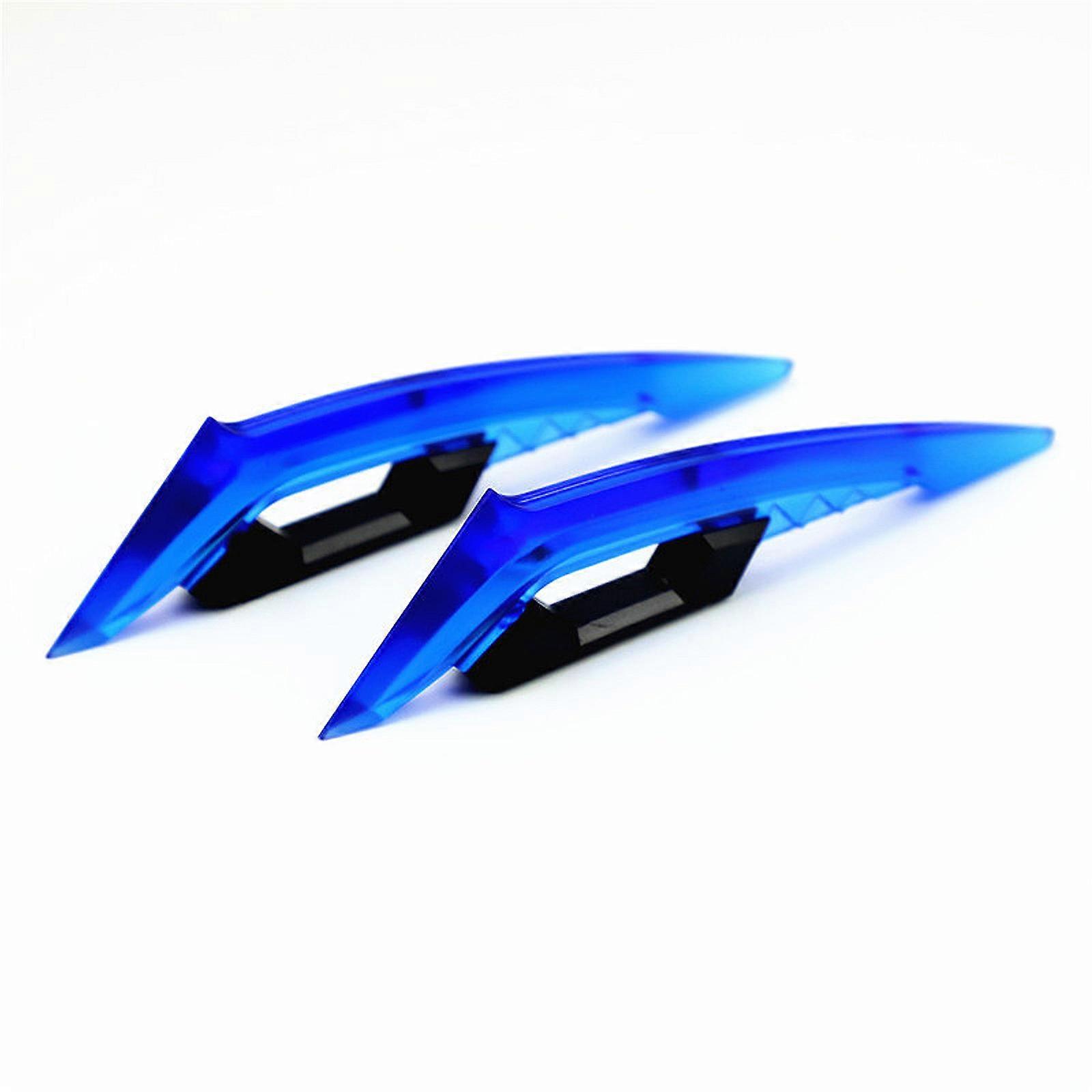 Motorcycle Winglets Fairing Motorcycle Wing Aerodynamic Winglets Spoiler Wing Modification Accessory for 250SR Durable Blue