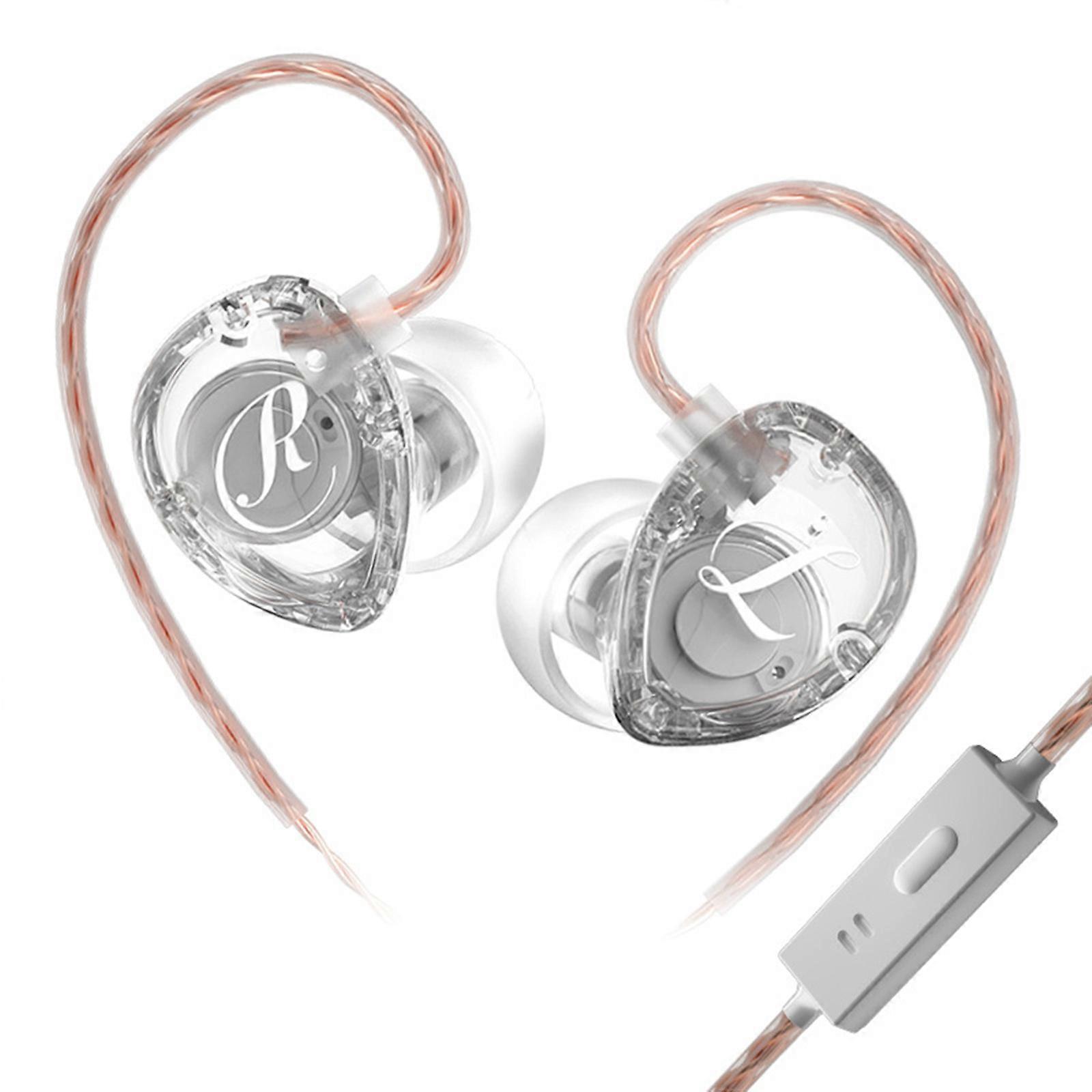 GK-G3 Wired Earphone Hifi Dynamic Sound In-ear Headset With Microphone for Game Music Headphone GK G3 Transparent Models transparent color