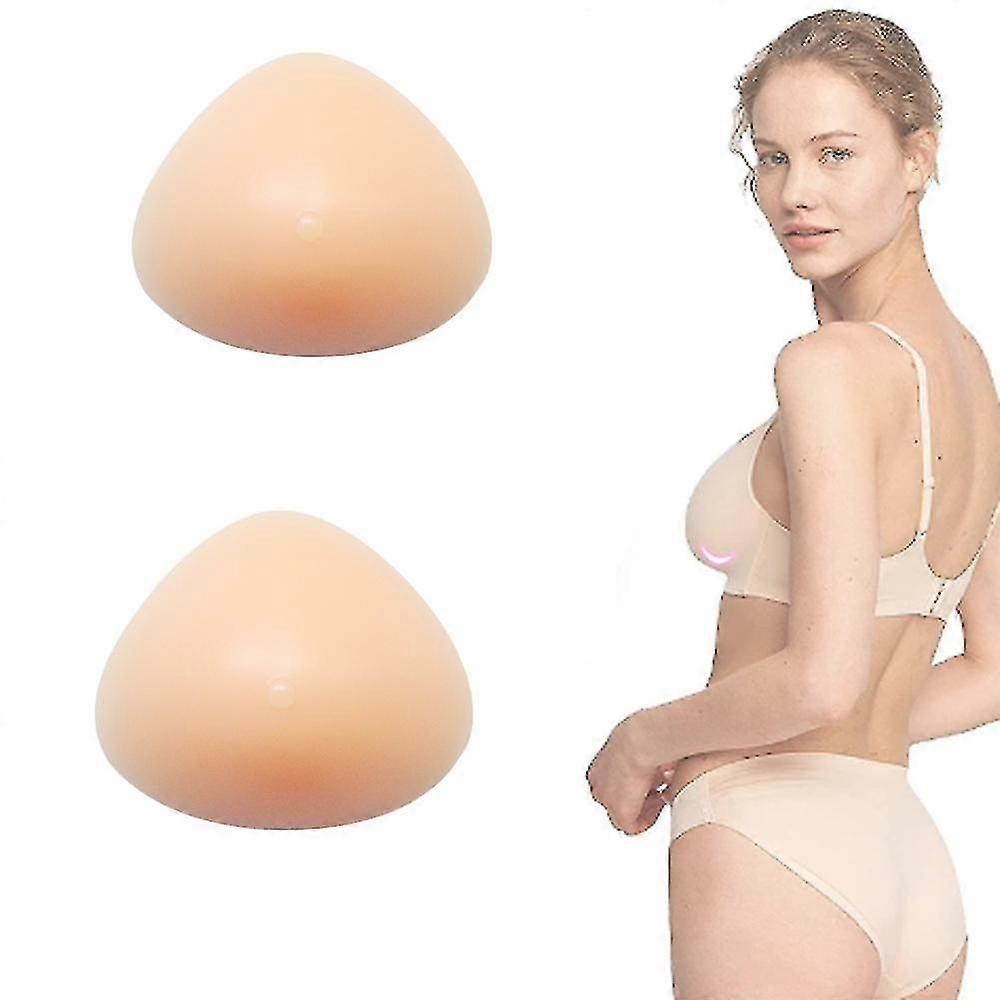 1 Pair 300g Silicone Triangle Breast Form