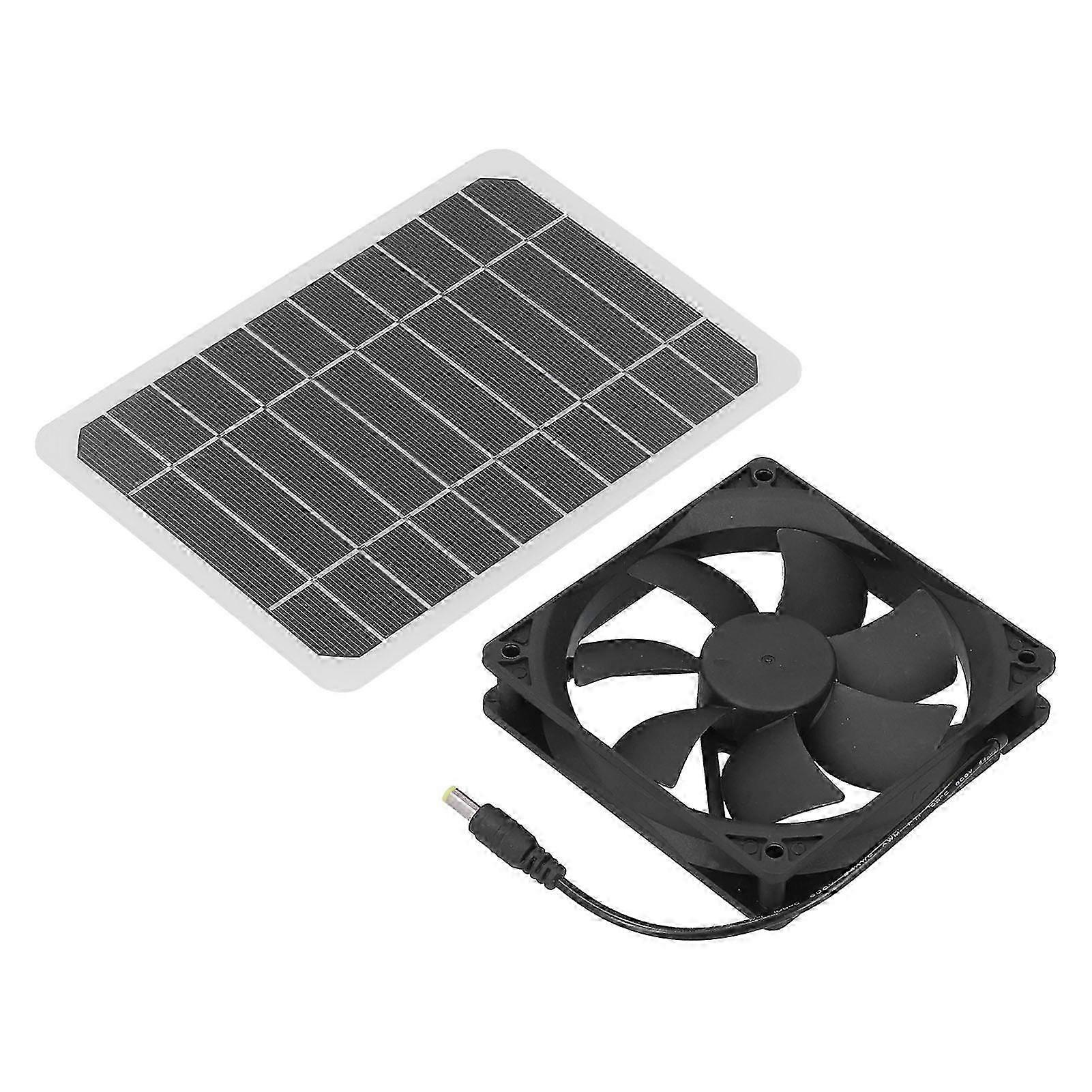Mini Exhaust Fan with Solar-Powered Cooling and Pet-Friendly Design for Dog and Chicken Coops