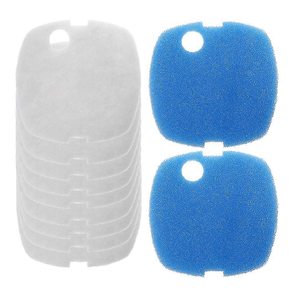 10 Pieces Aquarium Canister Filter Media Biochemical Sponge Pad Replacement Foam