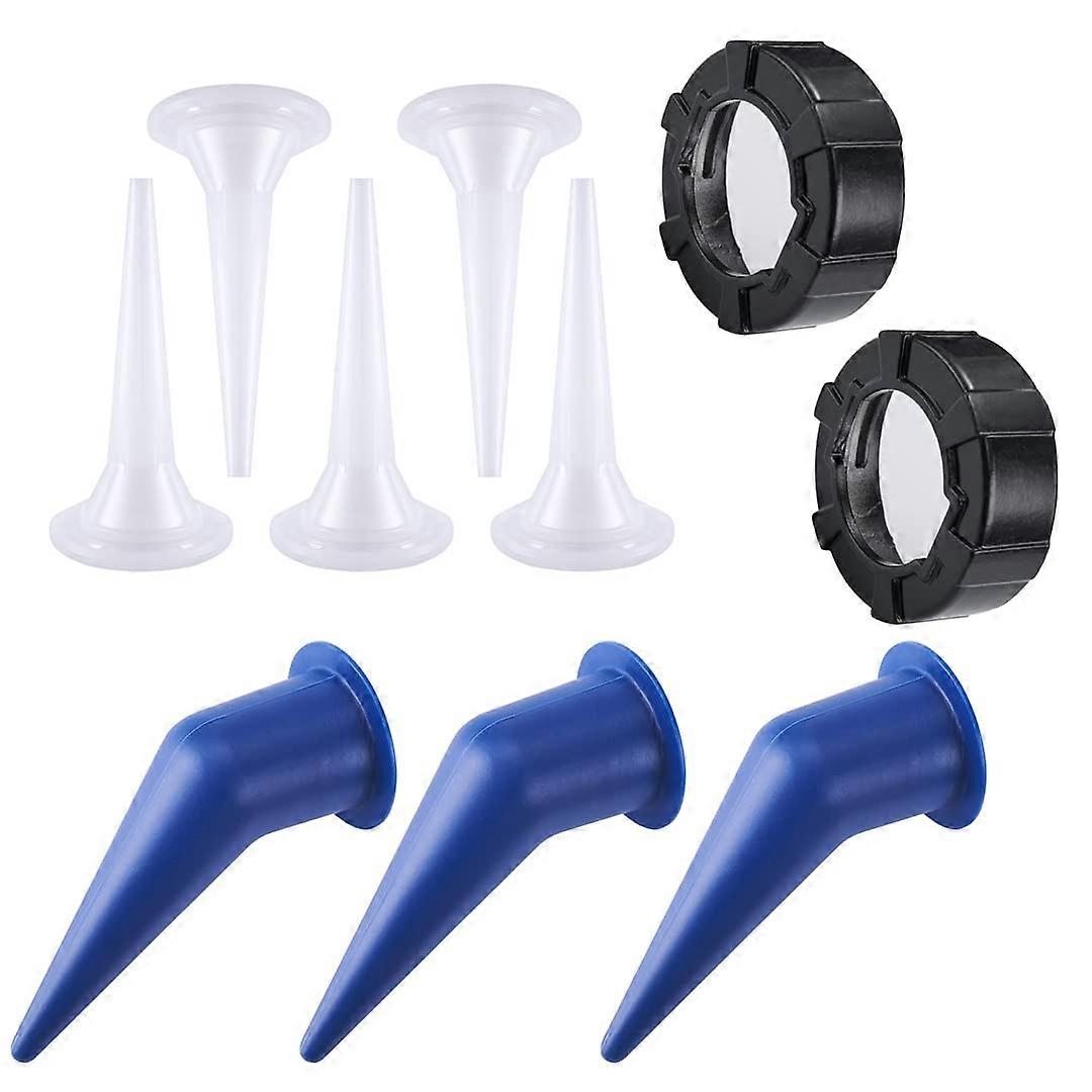 10 PACK Sausage Caulk Nozzle Kit for Caulking Nozzle Applicator Replacement