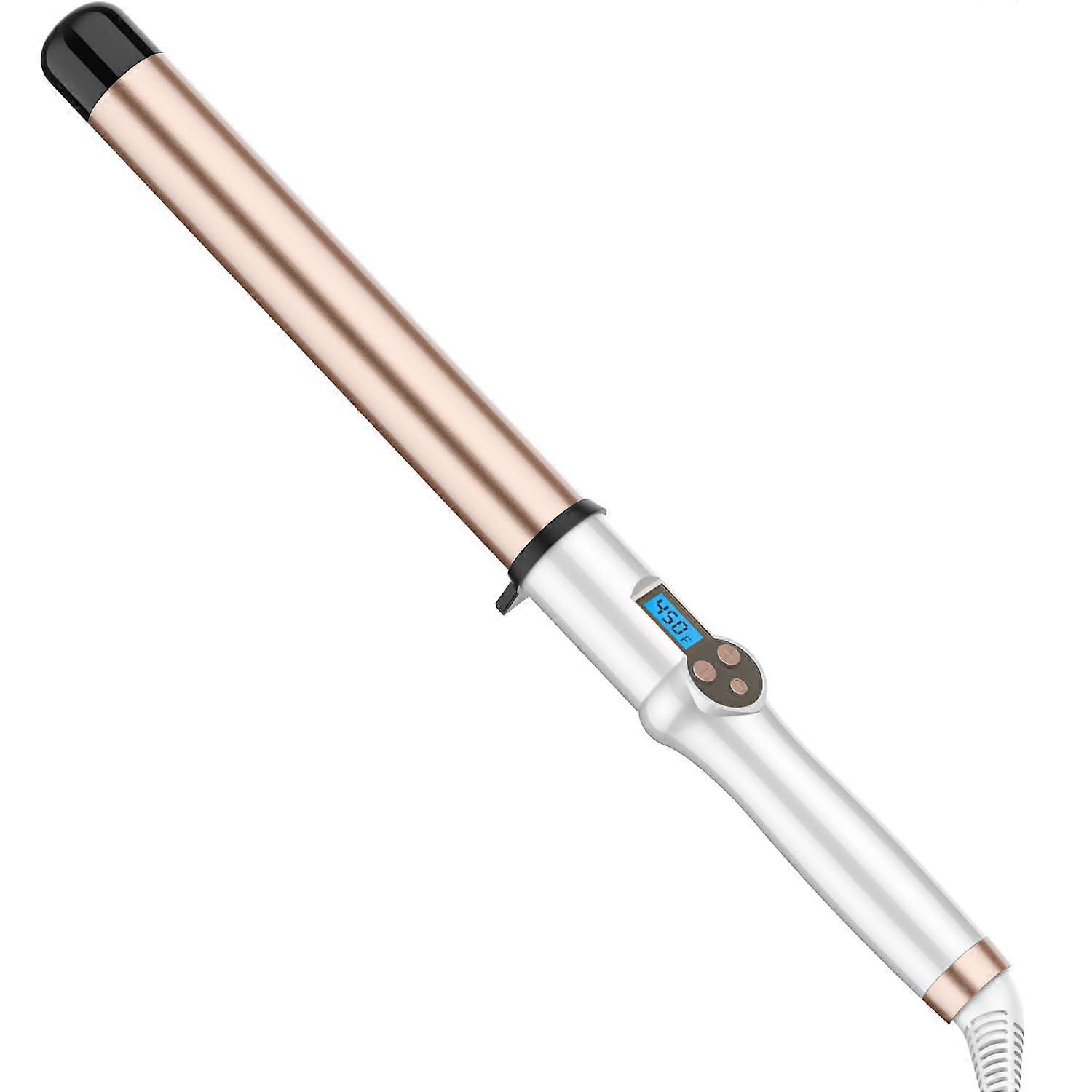 1/4 inch extra long -barreled curls, ceramic curl tourmaline with professional adjustable temperature double voltage