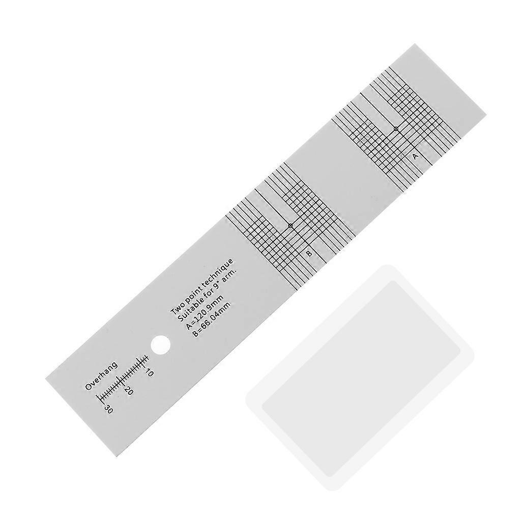 Cartridge Alignment Protractor Tool Pickup Calibration Distance Gauge Protractor Adjustment Tool Ruler Accessories White