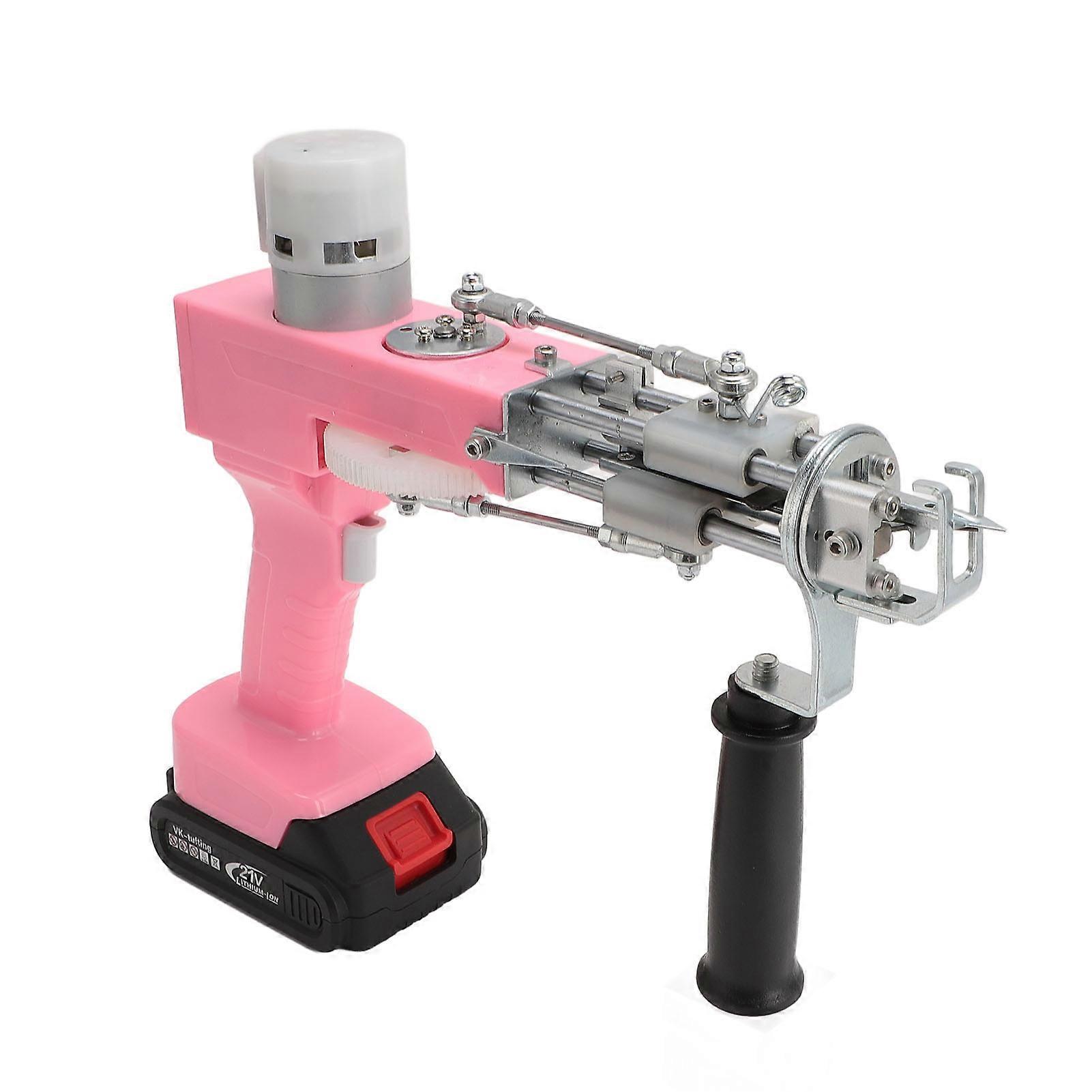 Rug Tufting Starter Kit Battery Powered Cordless Tufting Machine for Home Crafts Carpet Weaving 100‑240V US Plug