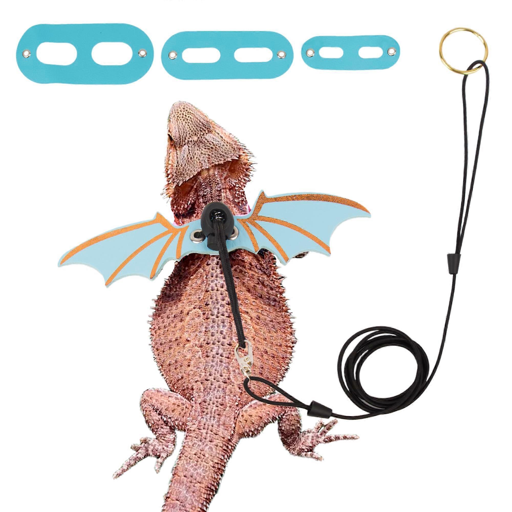 Beard Dragon Cable Bundle Blue Wing Style 3D Animal Cable Organizer Durable and Unique Design