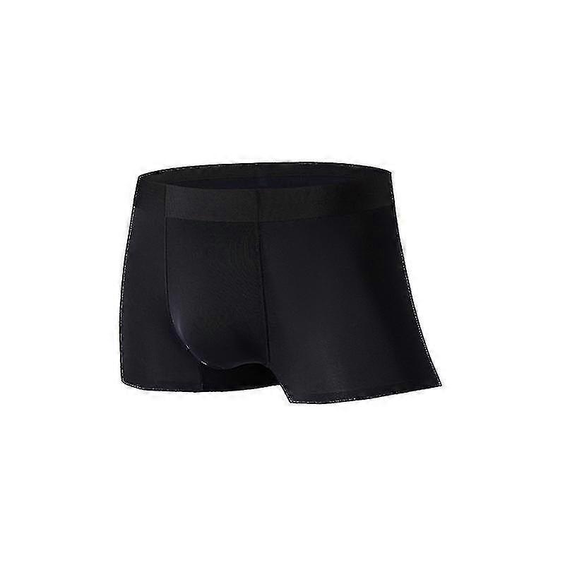 Ultra-thin Non-marking Breathable Men's Boxer Briefs in Ice Silk