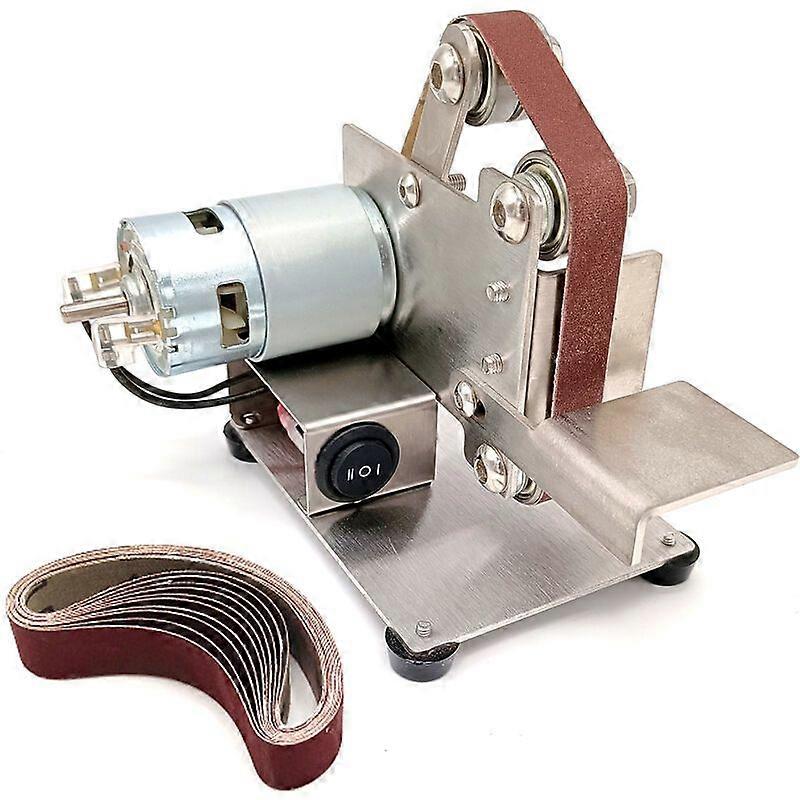 Belt Sander 15mm/25mm Multifunctional Grinder Mini Electric Belt Sander DIY Polishing Grinding Machine Cutting Edges Sharpener, Type 2 - Type 2