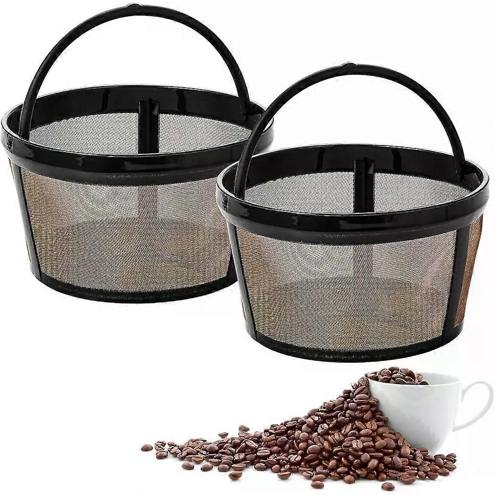 4 Cup Basket Style Coffee Filter Reusable Coffee Filter Permanent 304 Stainless Steel Filter Coffee Replacement Coffee