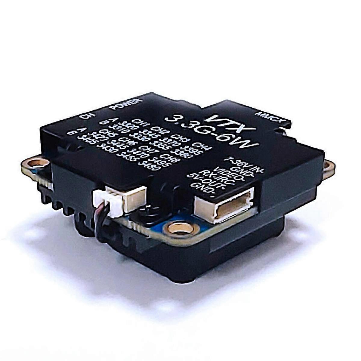3.3G 6W VTX Transmitter Module 16CH 25mW/1000mW/3000mW/4000mW/6000mW Adjustable DC6-26V for FPV Long
