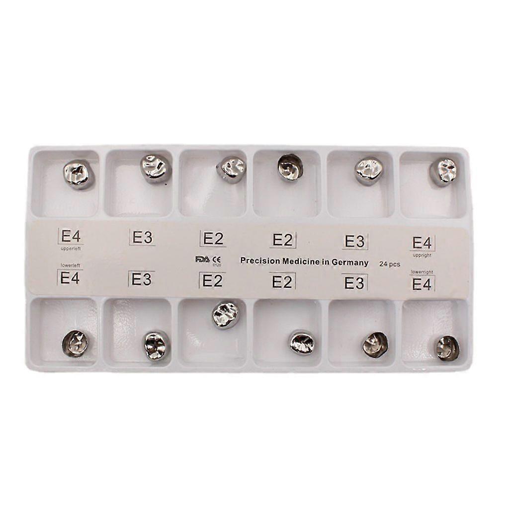 12 Pcs Dental Temporary Crown Kit Material Front Back Molar Teeth Accessories