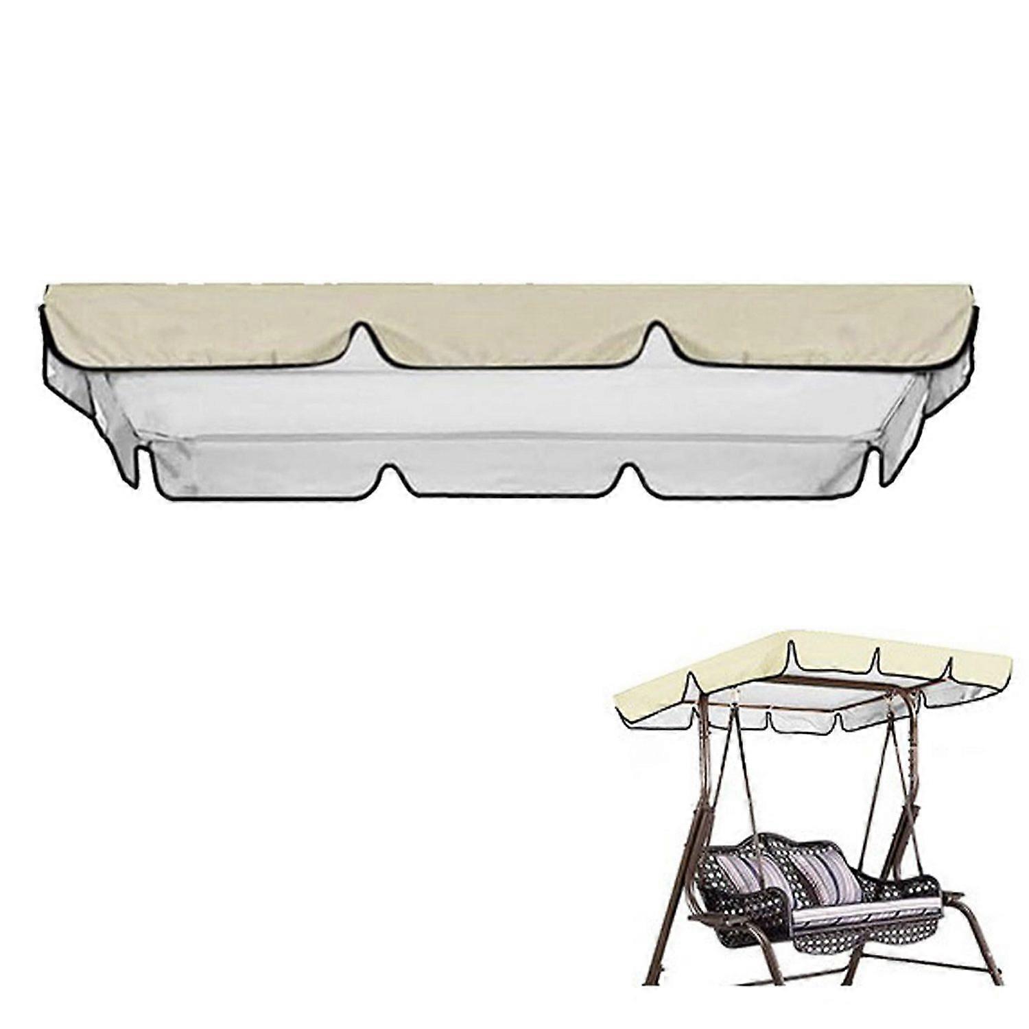 Hollywood hinta csere előtető Napelőtető Csere előtető 3 üléses hinta kültéri kerthez