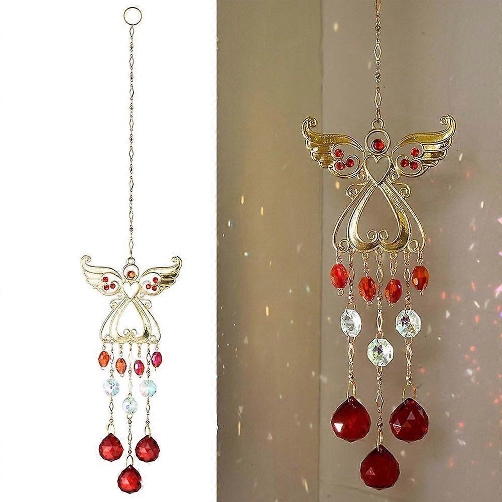 Hanging suncatcher crystal, window rainbow maker, decorative prism ornament, light refractions