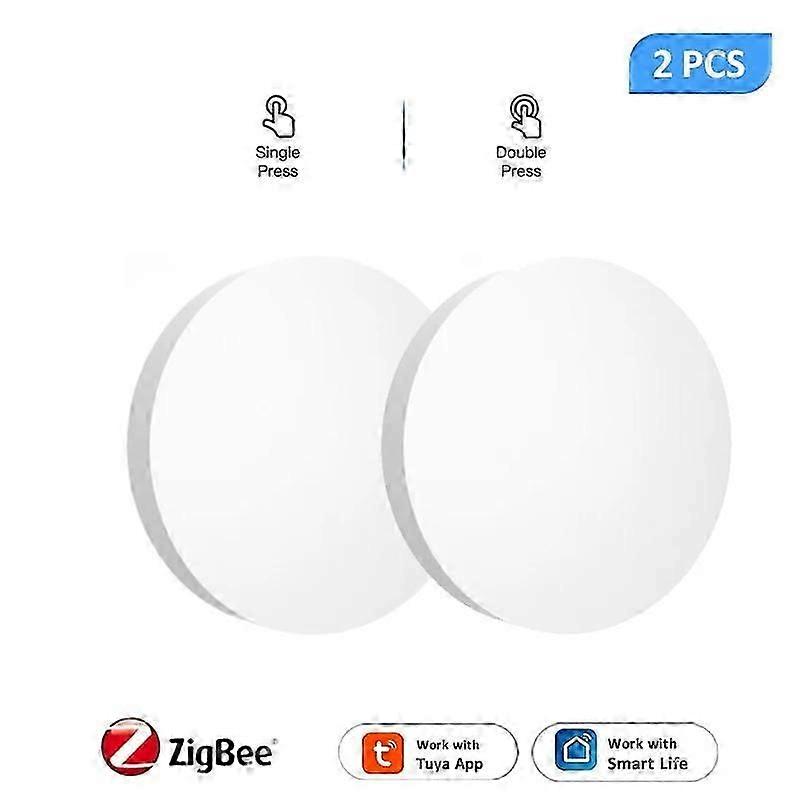 Tuya ZigBee Button Scene Switch Multi-scene Linkage Smart Switch Battery Powered Automation Work With Smart Life