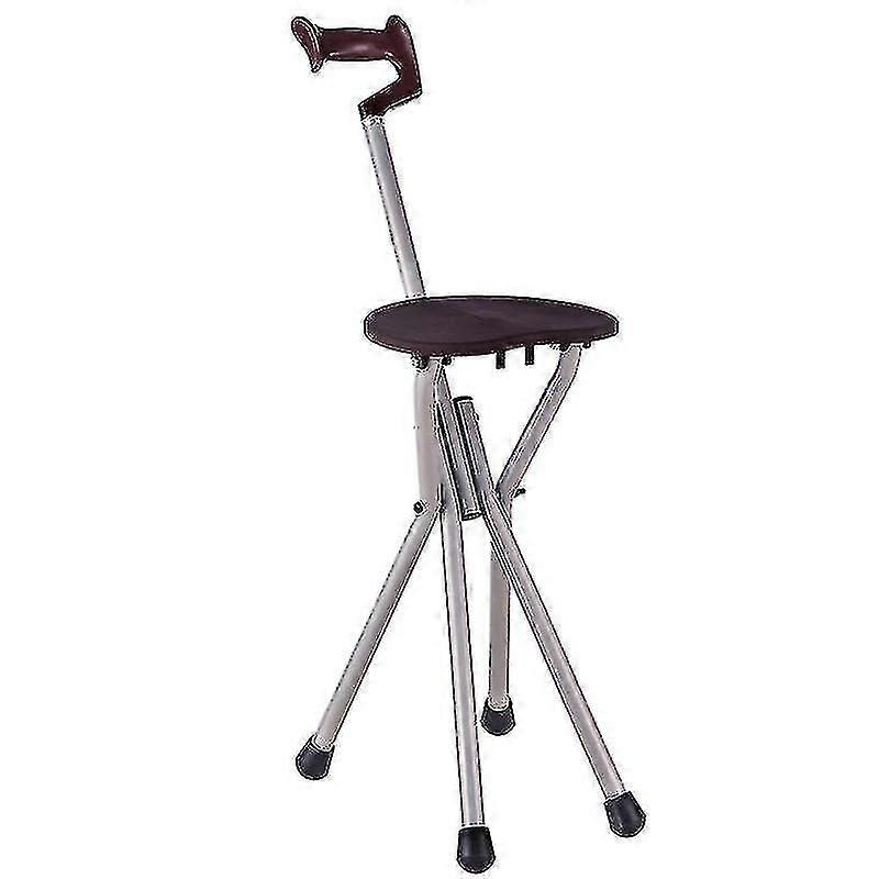 Elderly Folding Crutches Seat Crutches Stool Three-legged Crutches