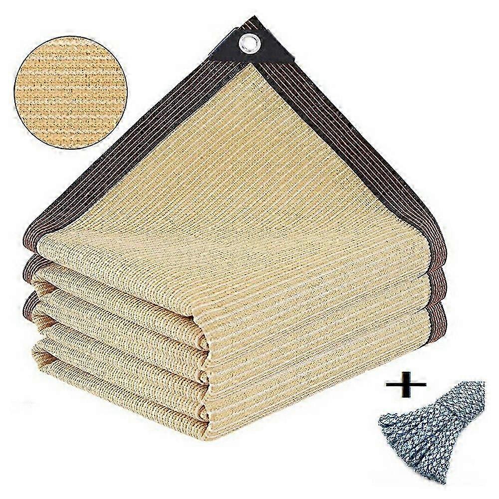 Shade Net AS 3 x 3m Outdoor Sun for Balcony Garden UV Protection Privacy Screen with 5m Rope