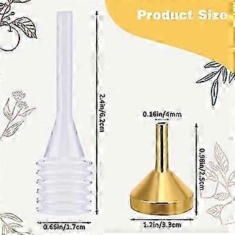 Small Metal Funnel with 2 Pack Mini Pipette Mini Funnels 10 Pack for Filling Small Bottles Small Funnel