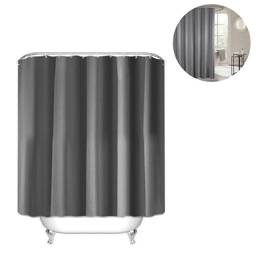 Shower Curtain | Polyester Shower Curtain 180*180Cm Plain Gray