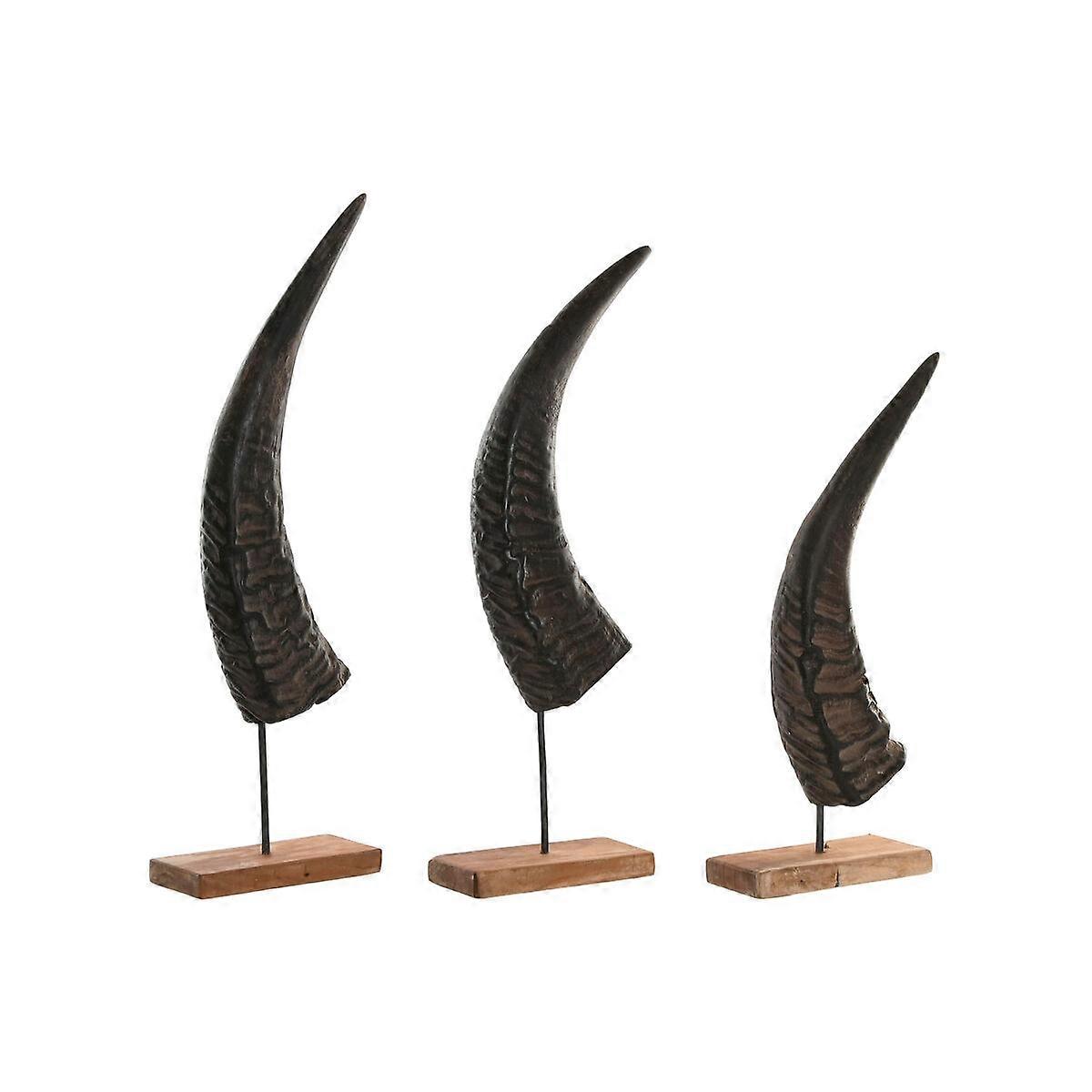 Decorative Figure Home ESPRIT Black Natural 20 x 11 x 65 cm