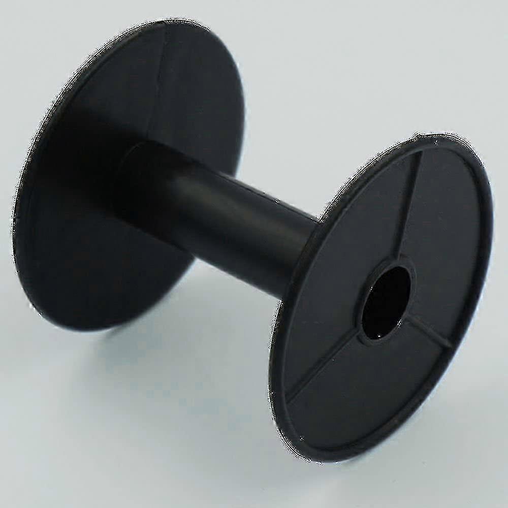 20-Pack Black Plastic Wire Spool Bobbins with Rounded Ends for Multiple Cord Sizes by Banmo