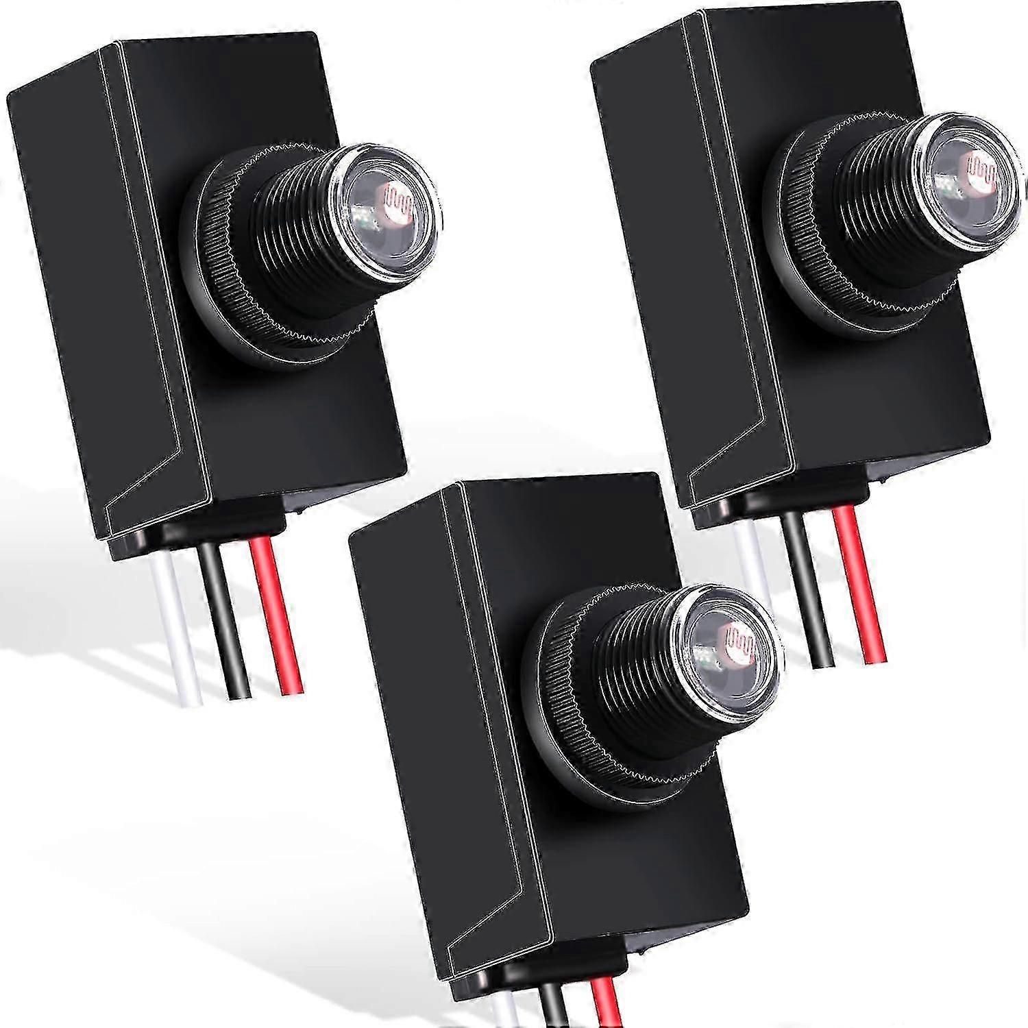 Dusk to Dawn Sensor for Outdoor Lighting - 3 Pack