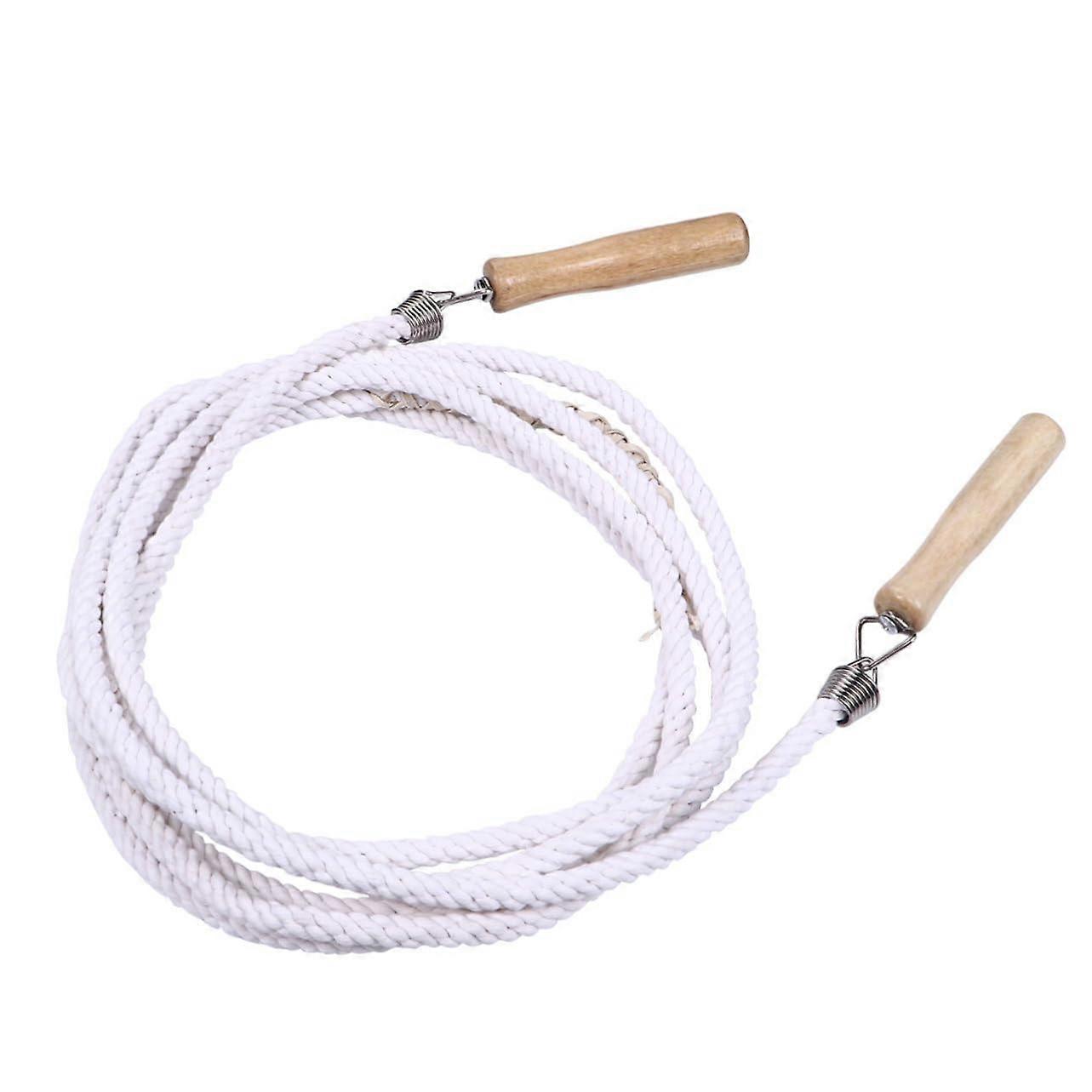 Multiplayer Jump rope Cotton Round Wooden handles for Fitness and Exercises for Group activities and