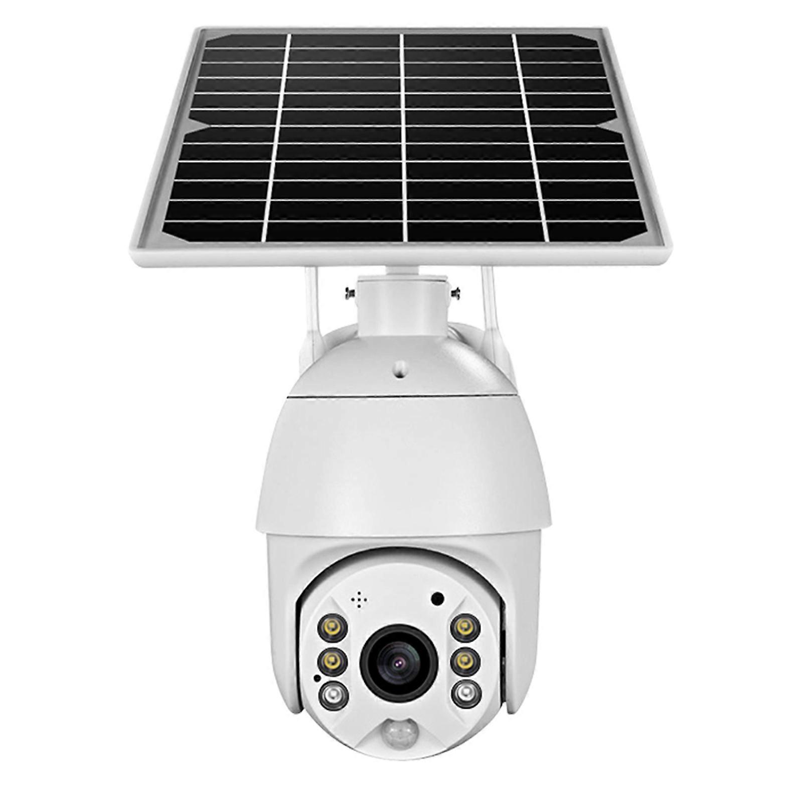1080P Wireless Solar Panel Security Camera Outdoor Waterproof Surveillance Camera with Full Color Night Vision Support PIR Human Detection/Two Way Au