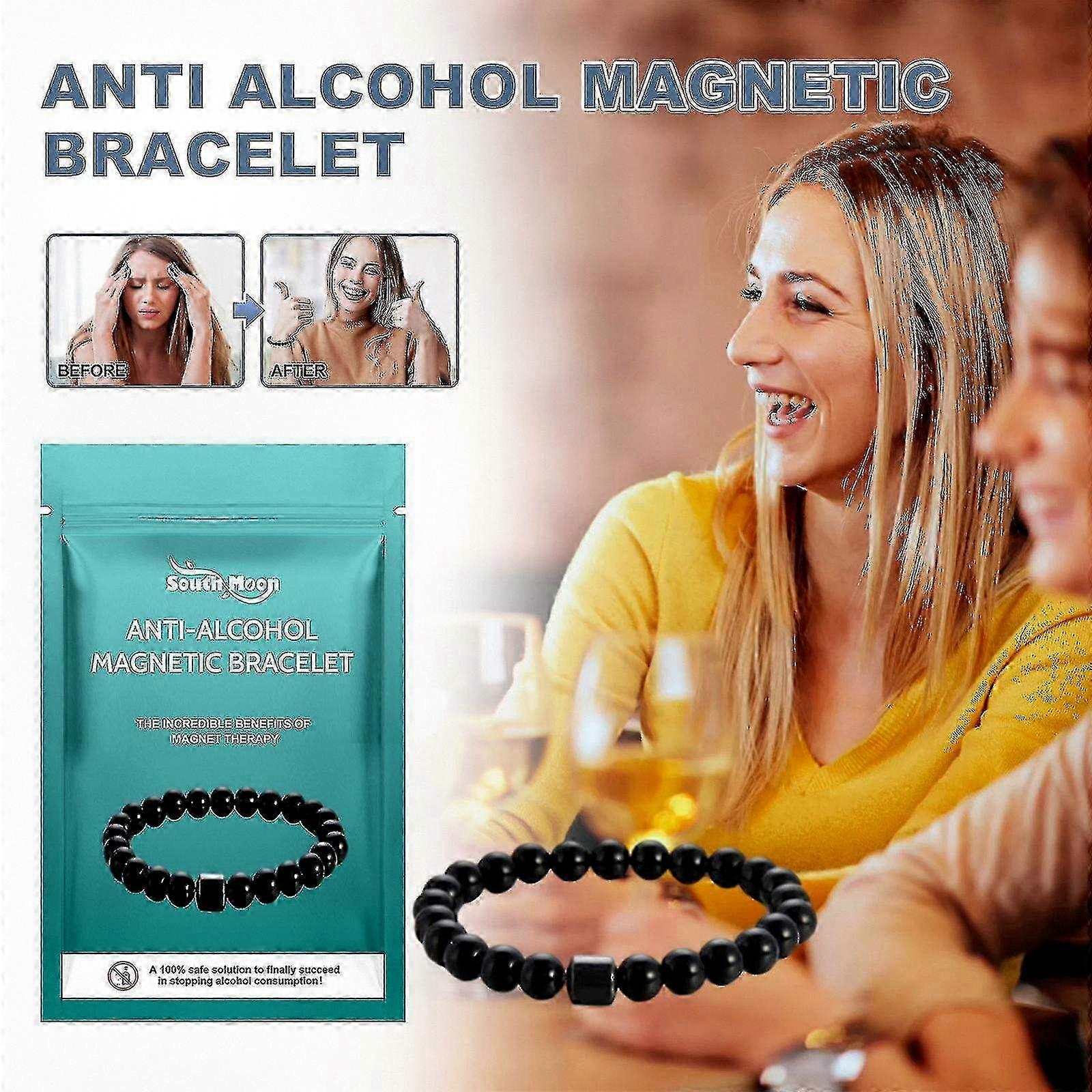 Anti Alcohol Magnetic Bracelet for Reducing Alcohol Consumption - Addiction Solution & Therapy Aid