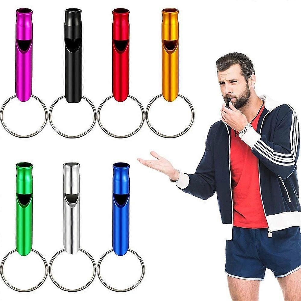pieces - Emergency whistle - whistle with keychain - survival whistle - referee whistle - Rescue whistle for hiking & camping - Sports & referee whis