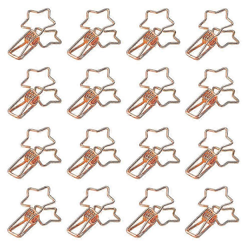 16pcs Metal Receipt Clips File Clips Simple Photo Clamps Organizing Clamps