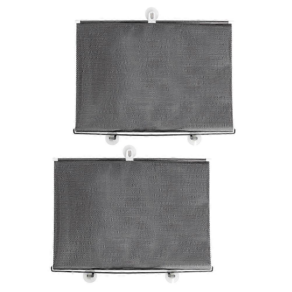 Non Perforated Suction Cup Roller Blinds Blackout Curtains for Balcony Sunshade with Breathable Mesh Design Easy Installation No Drilling