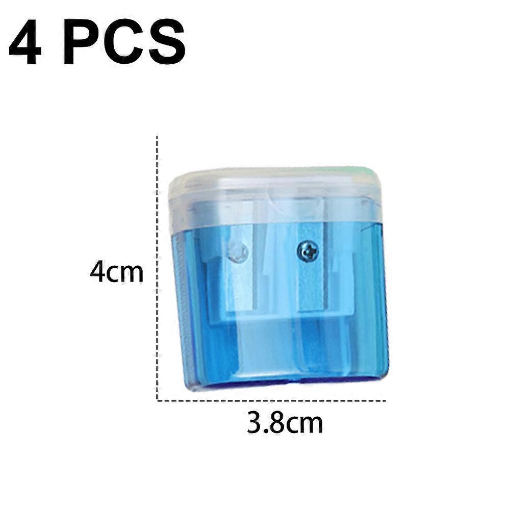 4 PCS Small Pencil Sharpener, Pencil Sharpener for Kids, Colored Pencil Sharpener