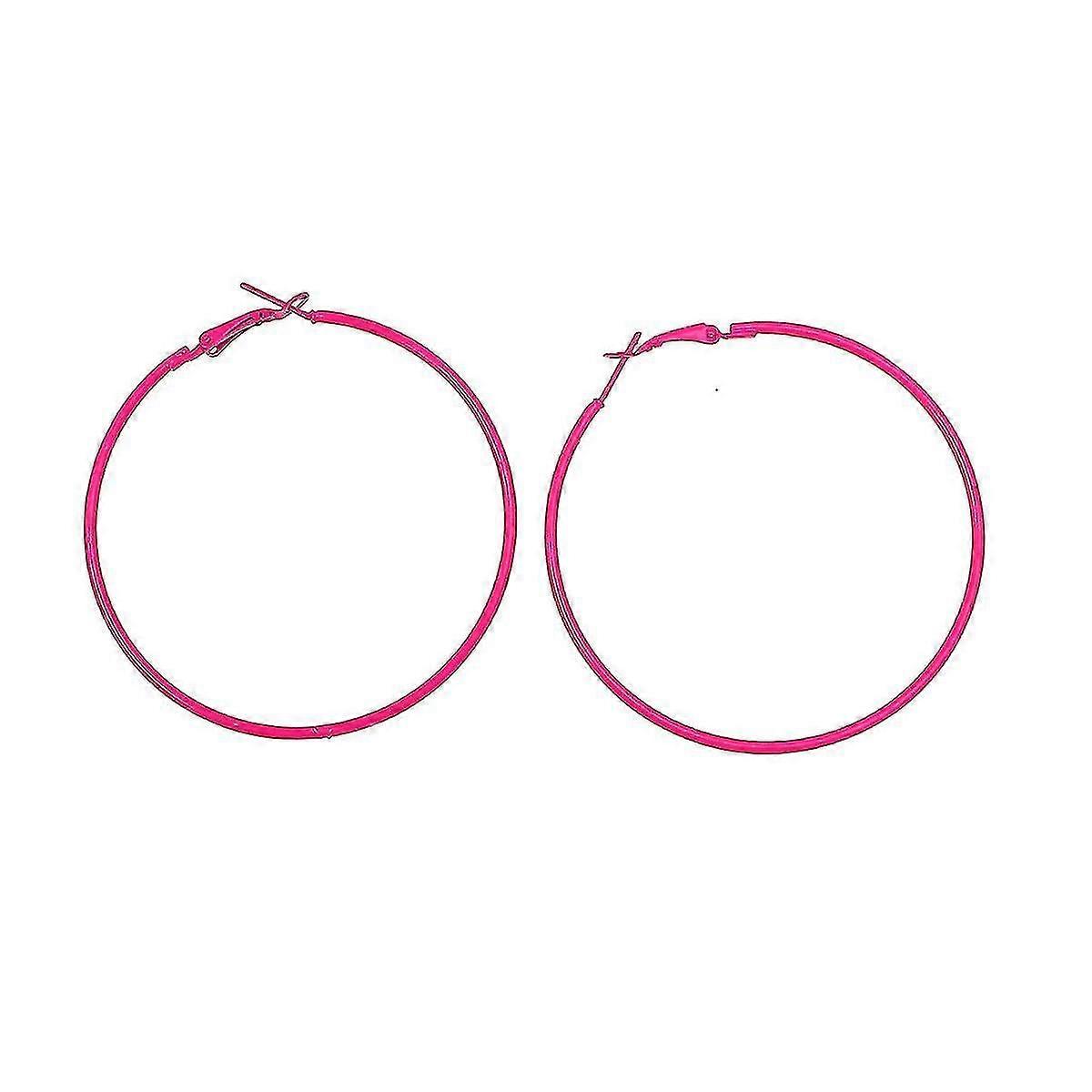 レトロなイヤリング ビッグフープピアス プラスチックフープピアス イヤリング ナショナルイヤリング