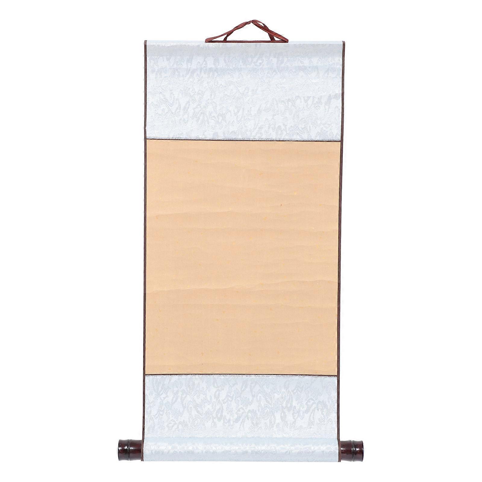Chinese Calligraphy Wall Hanging Paper for Painting Use Yellow Custom Size 39.37x196.85 Inches