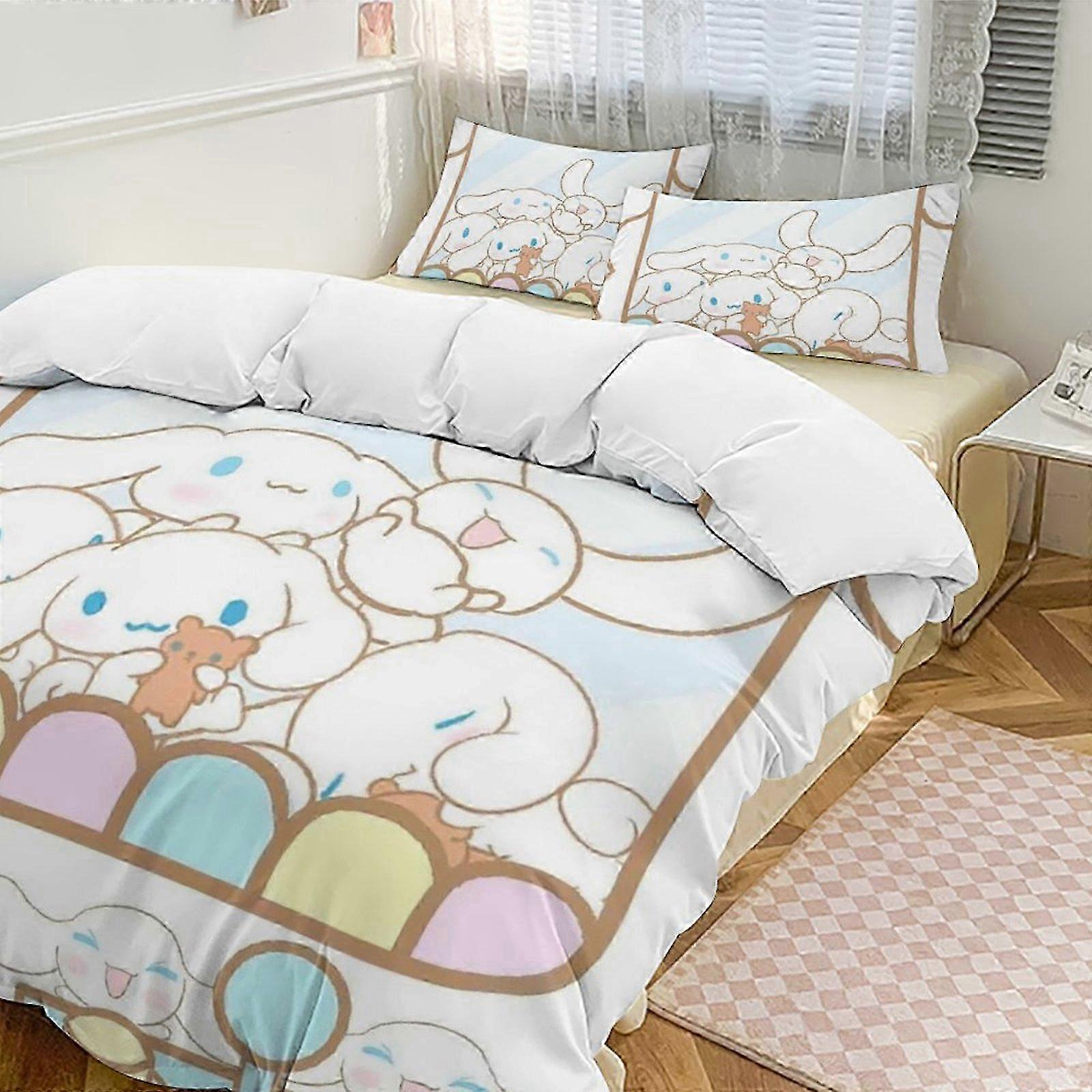 3-Piece Twin Bed Set Suitable for Certain Brand - Includes 1 Single Comforter and 2 Pillowcases - Fade Resistant Microfiber Design for Styli