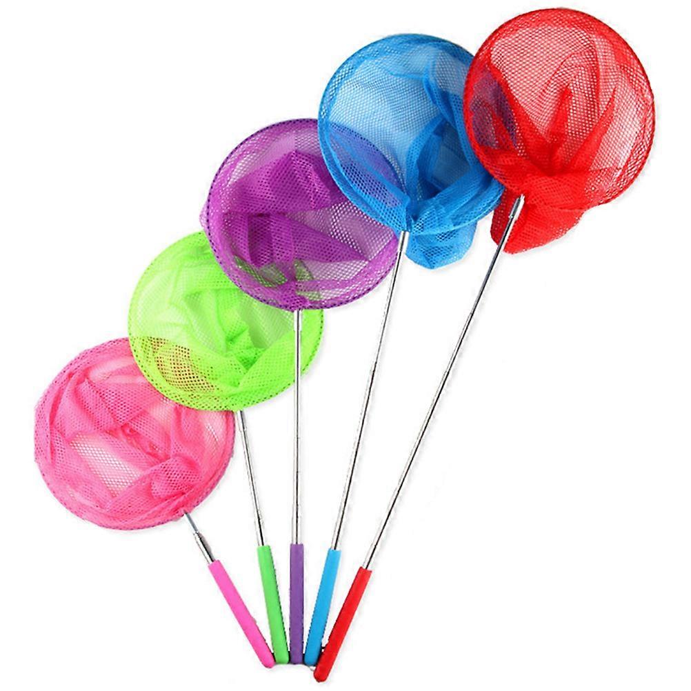 Adjustable Stainless Steel Fishing Net with Telescopic Handle, Large Pocket Design for Insect Catching, Butterflies, Bugs and Small Fish, Outdoor