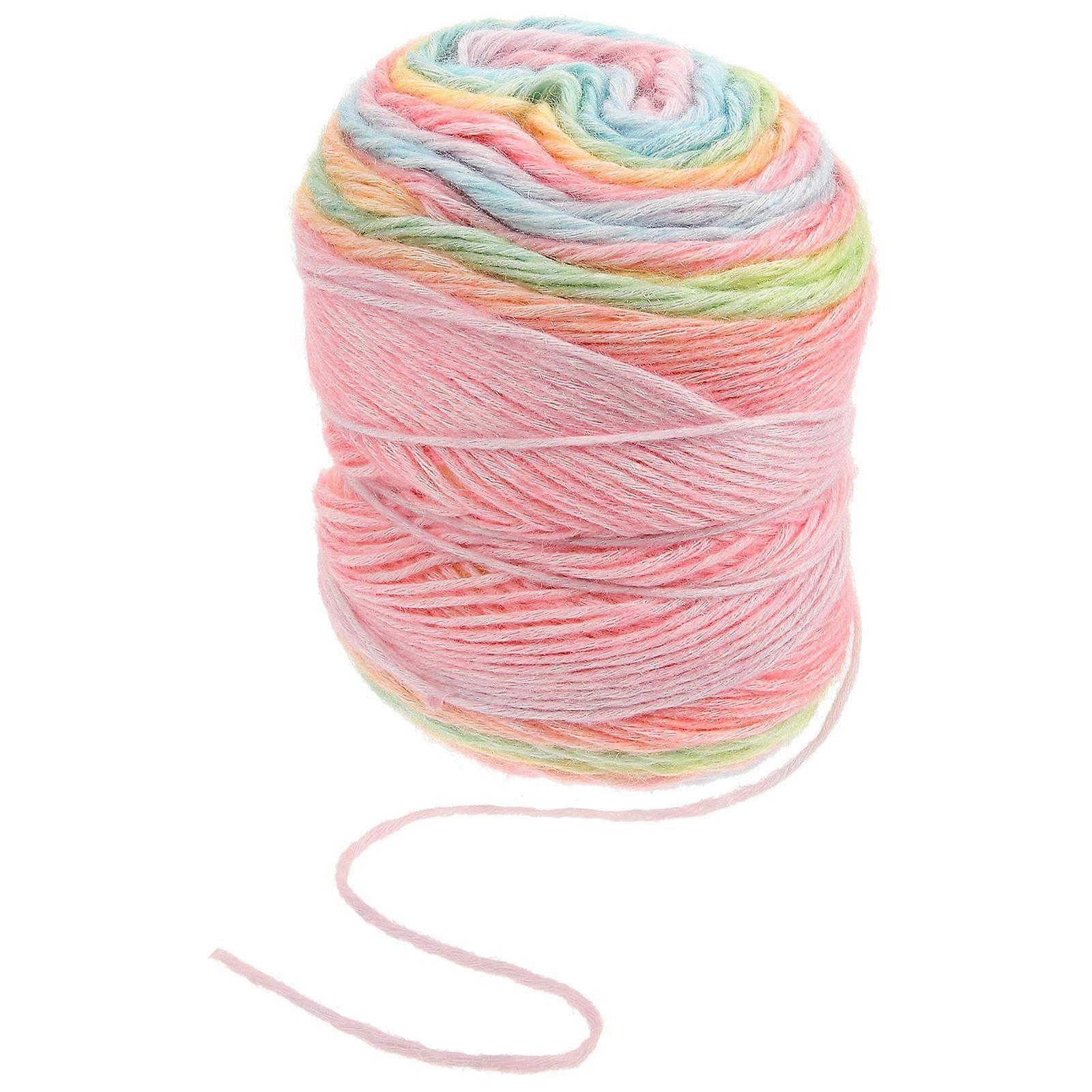 غزل الكروشيه المنزلي خيوط الحياكة القطن للديكور المنزلي متنوع اللون الحياكة اليدوية 1 لفة