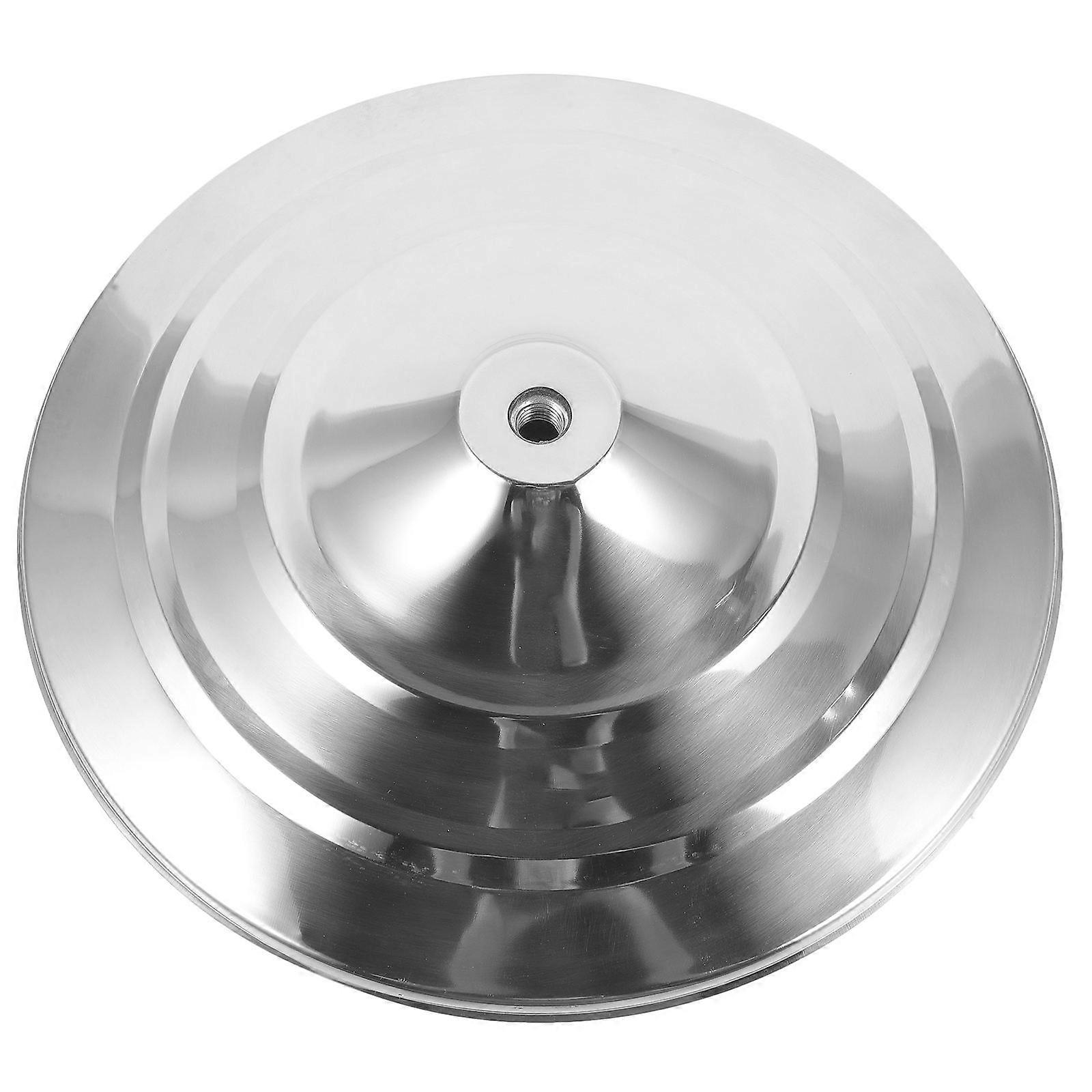 Flag Pole Holder Small Design Stable Flag Support Silver 31.5x31.5x6.0cm Durable 1Set