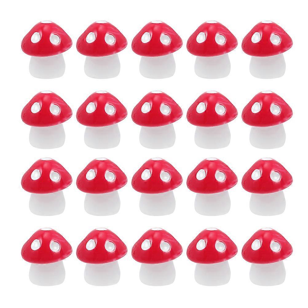 Mushroom Statue Artificial Mini Mushrooms Tiny Toys For Children Party Favors Outdoor Use Assorted Color 30Pcs