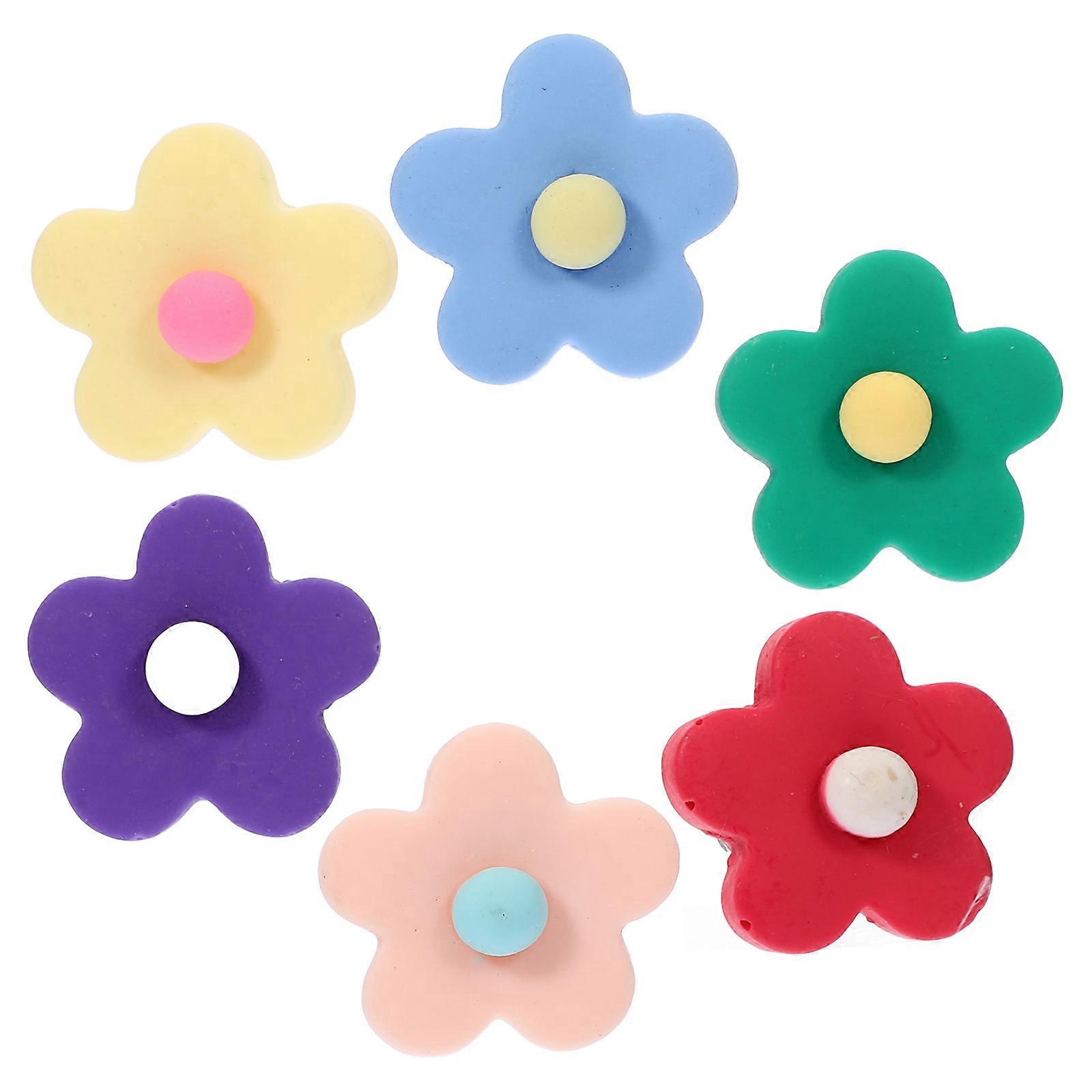 Unique Car Scent Clips Flower Shaped Creative Air Freshener 6Pcs