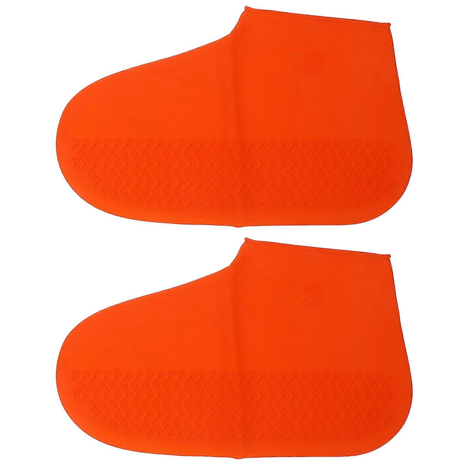 Reusable Rain Shoe Covers Anti-Slip Waterproof for Road Trips 1 Pair