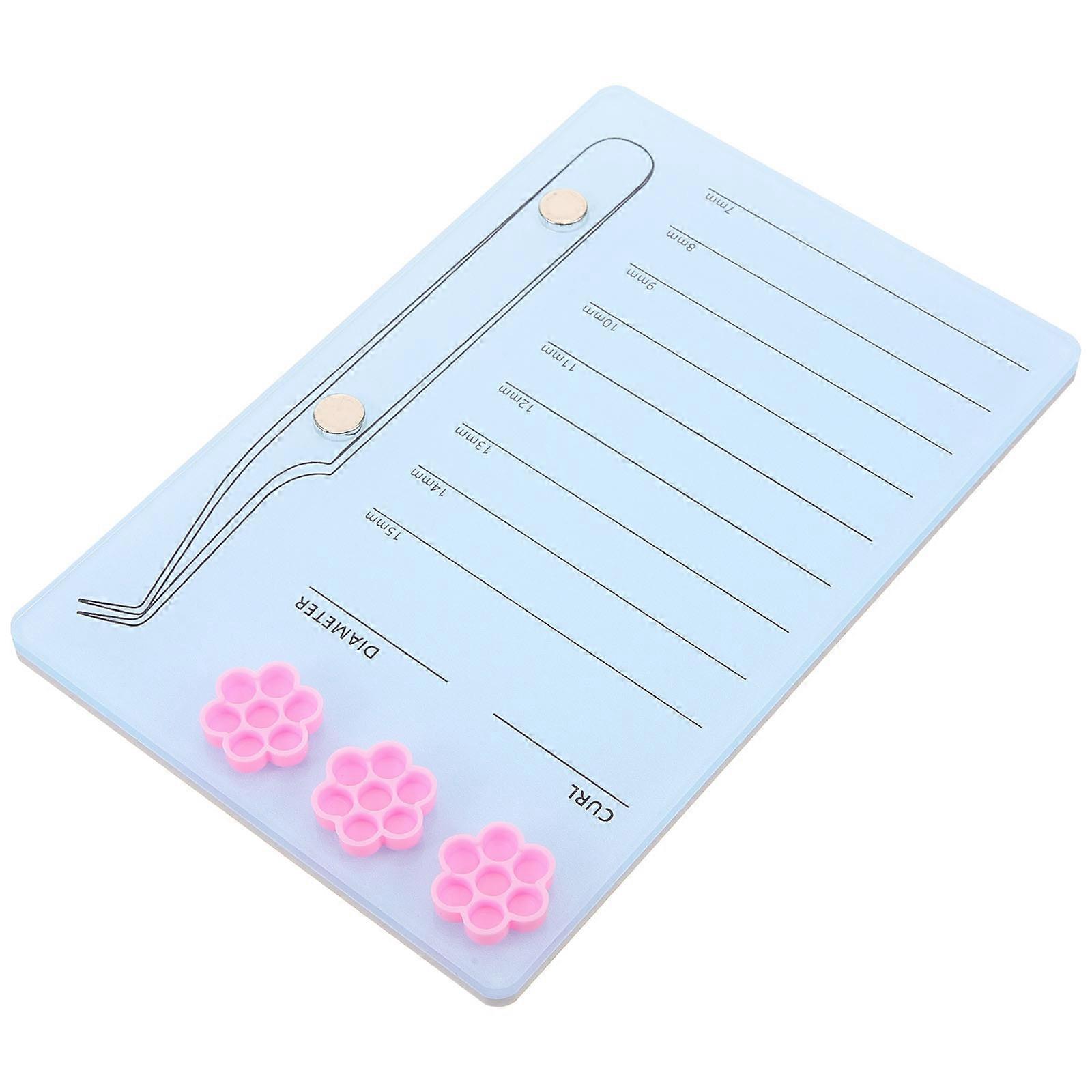 Acrylic Eyelash Tray Lash Extension Display Board Lightweight Compact Design for Beauty Salons and Personal Makeup Use
