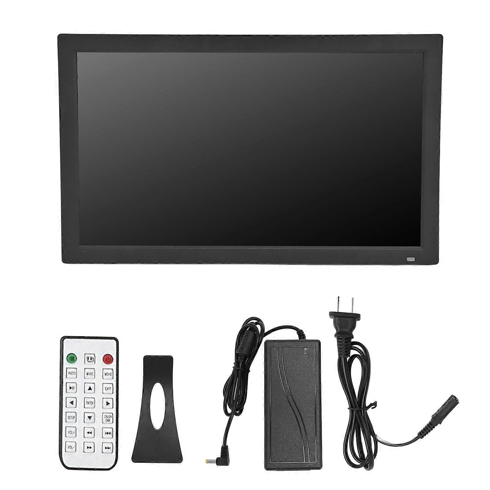 21.5 inch Digital Photo Frame, 1920 x 1080 HD IPS Screen, Music, Slideshows, Calendar, Time, US Plug 100-240V