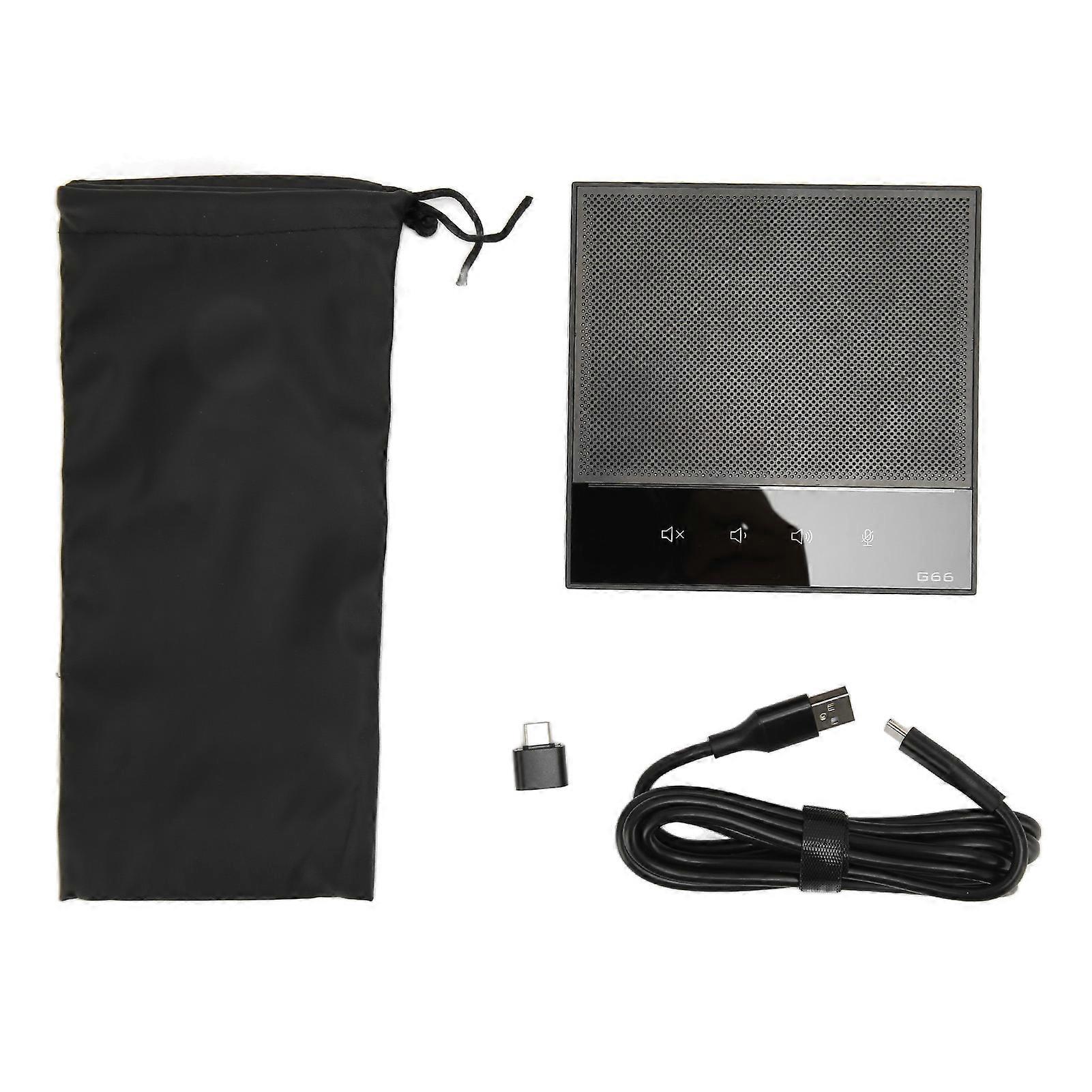 USB Conference Microphone Built in Speaker 360 Degree Sound Pickup AI Intelligent Noise Reduction Conference Microphone